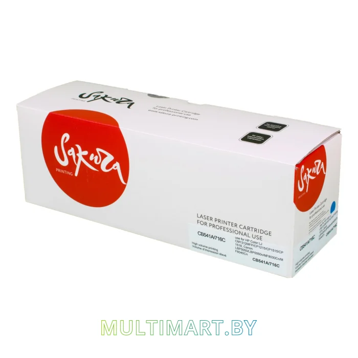 Картридж Sakura Printing SACB541A/716C (аналог HP CB541A/716C)